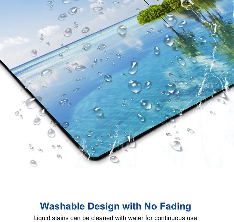 Pelės kilimėlis Beach Pelės kilimėlis Kvadratinis kompiuterio pelės kilimėlis vandeniui atsparus pelės kilimėlis, neslystantis guminis pagrindas, skirtas biuro nešiojamiesiems kompiuteriams