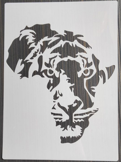 1Pcs 21*29Cm Wings Шаблон за мебели Стени Боядисване Декорация Наслояване Пластмаса Направи си сам Оцветяване Релефни шаблони за албуми