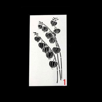 Στένσιλ στρώσης DIY Ζωγραφική τοίχων Λεύκωμα χρωματισμού ανάγλυφο άλμπουμ Διακοσμητικό πρότυπο περιοδικό Planner επαναχρησιμοποιούμενο στένσιλ