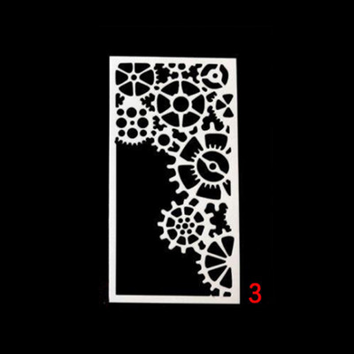 DIY kihistusšabloonid seinamaaling väljalõigete albumi värvimine reljeefalbumi dekoratiivne mall ajakirja plaanija korduvkasutatav šabloon