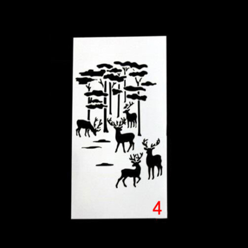 Șabloane de straturi DIY Pictură pe perete Album de însemnări de colorat Album în relief Șablon decorativ Planificator de jurnal Șablon reutilizabil