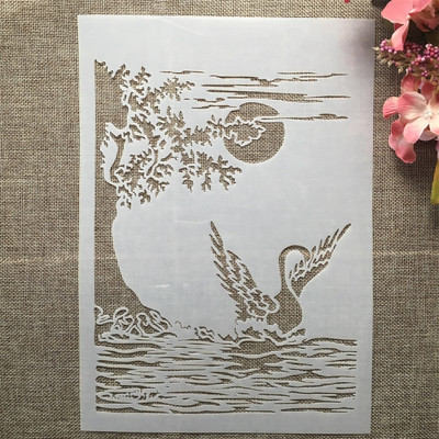 A4 29 cm 9 dizajna Životinja Panda Kornjača DIY šablone za slojeve Zidne slike Album za utiskivanje Ukrasni predložak