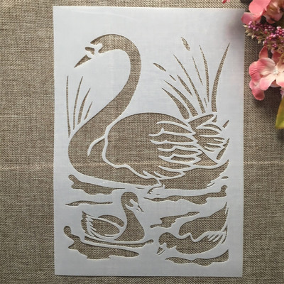 A4 29 cm 9 dizajna Životinja Panda Kornjača DIY šablone za slojeve Zidne slike Album za utiskivanje Ukrasni predložak