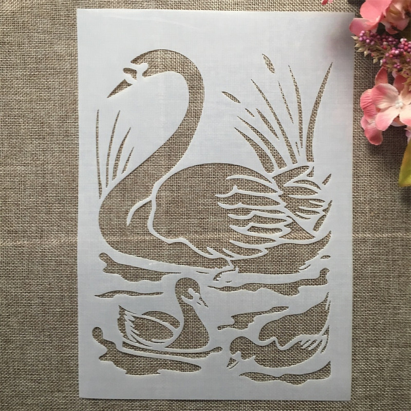 A4 29 cm 9 dizajna Životinja Panda Kornjača DIY šablone za slojeve Zidne slike Album za utiskivanje Ukrasni predložak