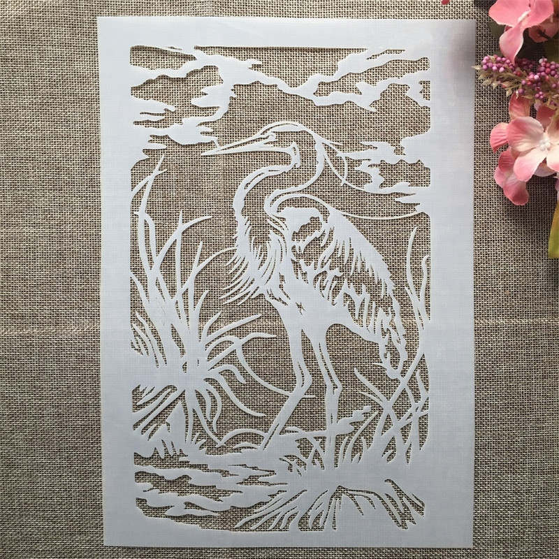 A4 29 cm 9 dizajna Životinja Panda Kornjača DIY šablone za slojeve Zidne slike Album za utiskivanje Ukrasni predložak