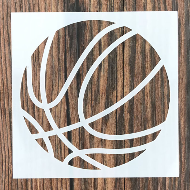 Fotbal Hollow Spray Șabloane de flori Pictură DIY Scrapbooking Album foto în relief Graffiti Șablon de decorare reutilizabil