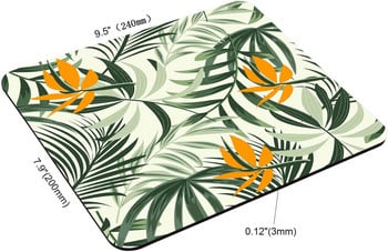 Mouse pad Tropical Mousepad Plants Διακόσμηση γραφείου για γυναίκες Ανδρικά αξεσουάρ γραφείου Λουλούδια Abstract Mousepad Δώρο για συνάδελφο