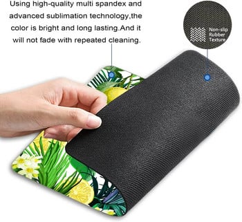 Lemons Mouse Pad Flowers and Tropical Leaves Mousepad Office mousepad με αντιολισθητικά ελαστικά mousepad για φορητό υπολογιστή