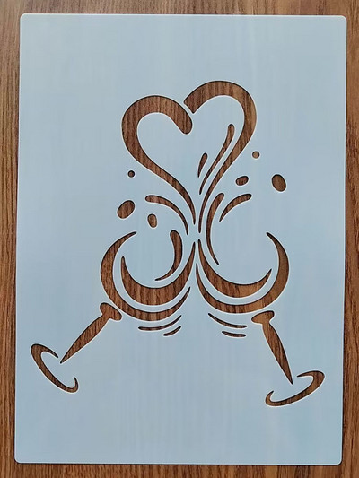 21*29Cm шаблон за модно момиче за рисуване на графики Направи си сам шаблони за стенописи Лесикон за оцветяване на релефен албум Декоративни шаблони