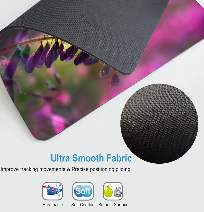 Подложка за мишка с цветна пеперуда Уникален дизайн Противоплъзгаща се гумена основа Подложка за мишка за настолен компютър и лаптоп Подложка за мишка 9,5X7,9 инча