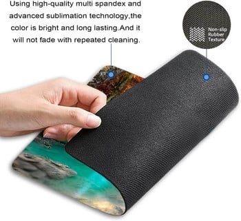 Mouse Pad Rectangle Deep Forest Waterfall Αντιολισθητικό Rubber Mousepad για gaming Φορητός υπολογιστής γραφείου Υπολογιστής ανδρών Γυναίκες Παιδιά