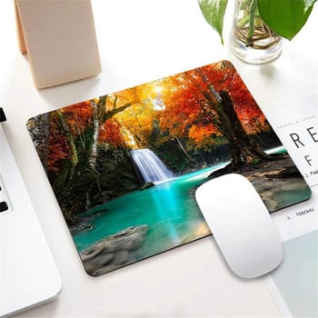 Mouse Pad Rectangle Deep Forest Waterfall Αντιολισθητικό Rubber Mousepad για gaming Φορητός υπολογιστής γραφείου Υπολογιστής ανδρών Γυναίκες Παιδιά