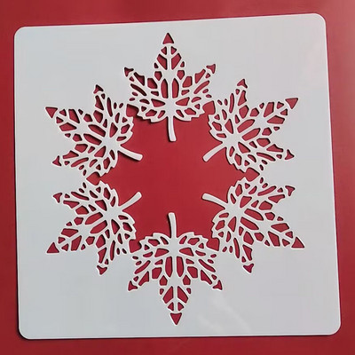 13* 13cm lille šabloon DIY kihistusšabloonid maalimine väljalõigete album värvimine reljeefne album Dekoratiivne mall