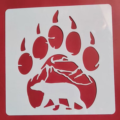 13* 13cm lille šabloon DIY kihistusšabloonid maalimine väljalõigete album värvimine reljeefne album Dekoratiivne mall