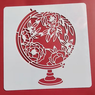 13* 13cm lille šabloon DIY kihistusšabloonid maalimine väljalõigete album värvimine reljeefne album Dekoratiivne mall