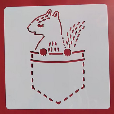 13* 13cm lille šabloon DIY kihistusšabloonid maalimine väljalõigete album värvimine reljeefne album Dekoratiivne mall