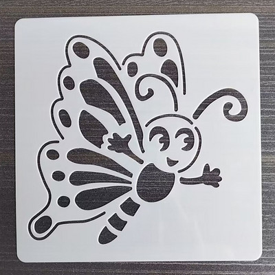 1PCS 13*13Cm шаблон за пеперуди Направи си сам шаблони за наслояване, стенни картини, лексикон, оцветяване, релефен албум, шаблон за декоративна картичка