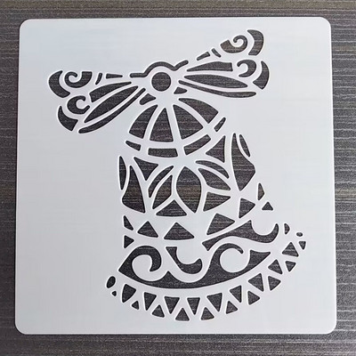 1PCS 13*13Cm шаблон за пеперуди Направи си сам шаблони за наслояване, стенни картини, лексикон, оцветяване, релефен албум, шаблон за декоративна картичка