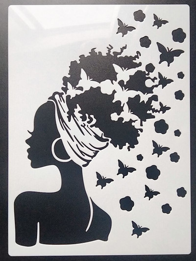 21*29Cm Baschet Reutilizabil Pentru Mobilier Pereți Pictură Decorare Stratificare Plastic DIY Colorat Reliefare Șabloane Scrapbook