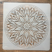 30 * 30 cm Mandala Geometrie Pictură de perete DIY Șabloane de stratificare Album de însemnări de colorat Album de reliefare Șablon decorativ pentru pereți