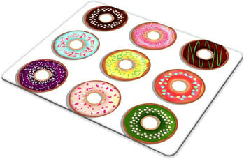 Donuts Mousepad Αντιολισθητική βάση από καουτσούκ για υπολογιστές Αξεσουάρ γραφείου φορητού υπολογιστή Mouse Pad Donuts 1 τμχ