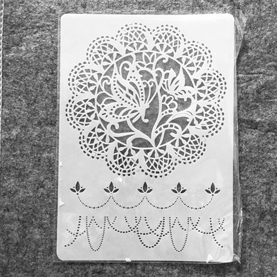 29*21cm A4 Паунови пера Направи си сам Занаятчийски шаблони за наслояване Картина Скрапбукинг Щамповане Релефен албум Декоративен шаблон