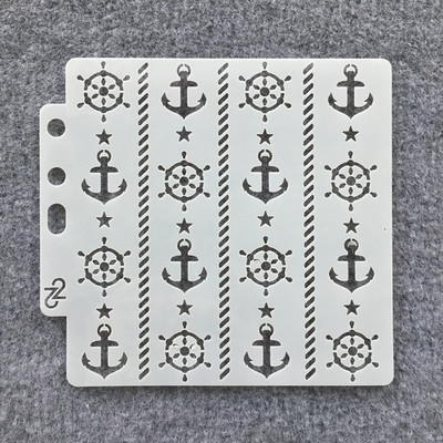 Διακοσμητικό πρότυπο άλμπουμ με ανάγλυφο 13*14 εκατοστά DIY στένσιλ ζωγραφικής τοίχου 13*14 cm