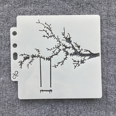 Διακοσμητικό πρότυπο άλμπουμ με ανάγλυφο 13*14 εκατοστά DIY στένσιλ ζωγραφικής τοίχου 13*14 cm