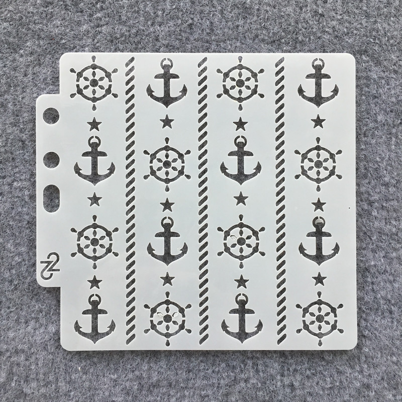 Διακοσμητικό πρότυπο άλμπουμ με ανάγλυφο 13*14 εκατοστά DIY στένσιλ ζωγραφικής τοίχου 13*14 cm