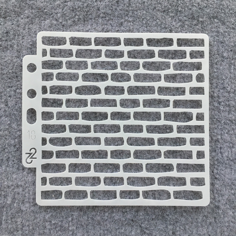 Διακοσμητικό πρότυπο άλμπουμ με ανάγλυφο 13*14 εκατοστά DIY στένσιλ ζωγραφικής τοίχου 13*14 cm