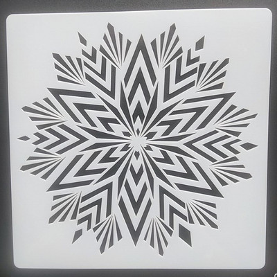 1 ΤΕΜ 30*30cm Πρότυπο Mandala για Έπιπλα Τοίχους Ζωγραφική Διακόσμηση Στρώση Πλαστικό DIY Χρώμα Ανάγλυφο Λεύκωμα Στέντι