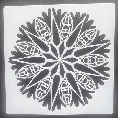 1 ΤΕΜ 30*30cm Πρότυπο Mandala για Έπιπλα Τοίχους Ζωγραφική Διακόσμηση Στρώση Πλαστικό DIY Χρώμα Ανάγλυφο Λεύκωμα Στέντι