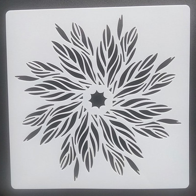 1 ΤΕΜ 30*30cm Πρότυπο Mandala για Έπιπλα Τοίχους Ζωγραφική Διακόσμηση Στρώση Πλαστικό DIY Χρώμα Ανάγλυφο Λεύκωμα Στέντι