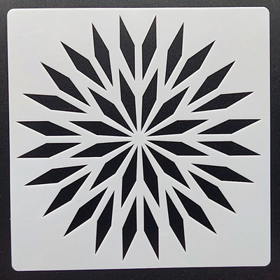 1 ΤΕΜ 30*30cm Πρότυπο Mandala για Έπιπλα Τοίχους Ζωγραφική Διακόσμηση Στρώση Πλαστικό DIY Χρώμα Ανάγλυφο Λεύκωμα Στέντι