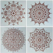 30*30cm velika geometrija mandala lotos DIY šablone za nanošenje slojeva slikanje album album za utiskivanje slikanje ukrasni predložak
