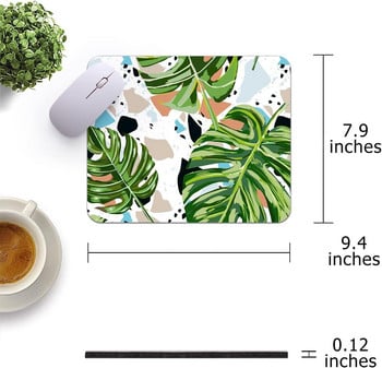 Квадратна подложка за мишка 9,5 × 7,9 инча Листова неплъзгаща се гумена основа Водоустойчива подложка за мишка за офис лаптоп Компютър Начало