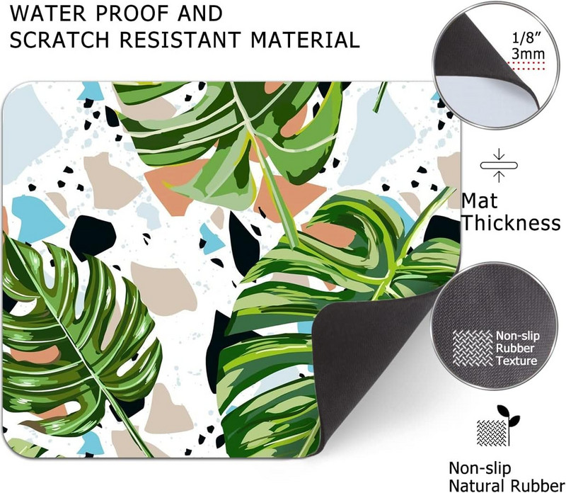 Τετράγωνο Mouse Pad 9,5×7,9 ιντσών Αντιολισθητική βάση από ελαστικό φύλλο αδιάβροχο mousepad για φορητό υπολογιστή γραφείου Αρχική