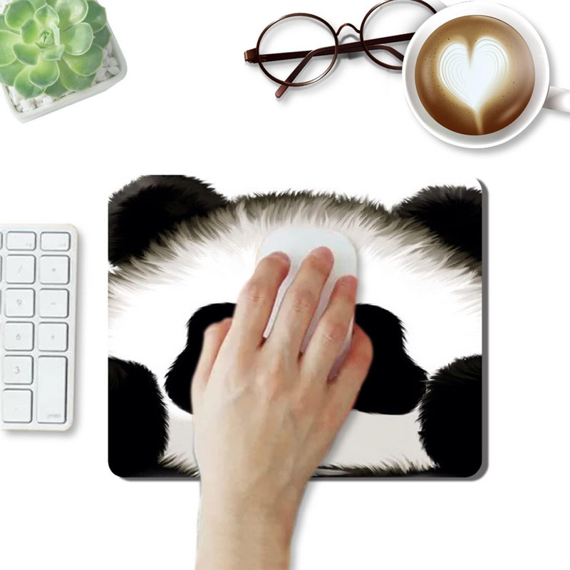 Сладка анимационна подложка за мишка Panda Gaming Разширена подложка за мишка Неплъзгащи се гумени подложки за мишки 9,5x7,9 инча за лаптоп, офис компютър