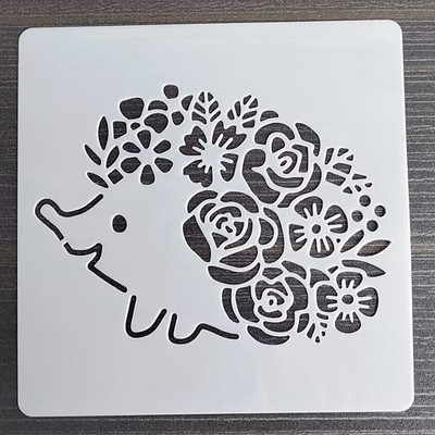 13*13Cm Muinasjuturaamatu mall DIY kihistusšabloonid seinamaaling väljalõigete albumi värvimine reljeefalbumi dekoratiivkaardi mall