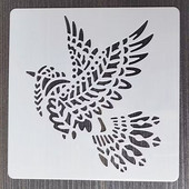 1 KOM 13*13 Cm Dickey predložak DIY Šablone za slojeve Zidne slike Spomenar Bojanje Album za utiskivanje Predložak ukrasnih kartica