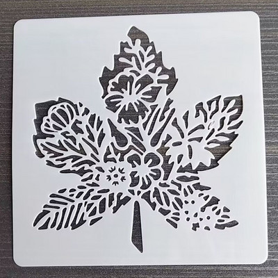 1 KOM 13*13 Cm Dickey predložak DIY Šablone za slojeve Zidne slike Spomenar Bojanje Album za utiskivanje Predložak ukrasnih kartica