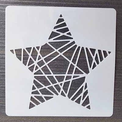 1 KOM 13*13 Cm Dickey predložak DIY Šablone za slojeve Zidne slike Spomenar Bojanje Album za utiskivanje Predložak ukrasnih kartica