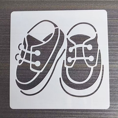 1 KOM 13*13 Cm Dickey predložak DIY Šablone za slojeve Zidne slike Spomenar Bojanje Album za utiskivanje Predložak ukrasnih kartica