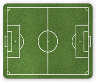 Γήπεδο ποδοσφαίρου με μοτίβο ποντικιού Γήπεδο ποδοσφαίρου Πράσινο ποντίκι για φορητό υπολογιστή γραφείου Αντιολισθητικό καουτσούκ 9,5 x 7,9 ιντσών