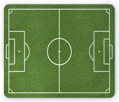 Γήπεδο ποδοσφαίρου με μοτίβο ποντικιού Γήπεδο ποδοσφαίρου Πράσινο ποντίκι για φορητό υπολογιστή γραφείου Αντιολισθητικό καουτσούκ 9,5 x 7,9 ιντσών