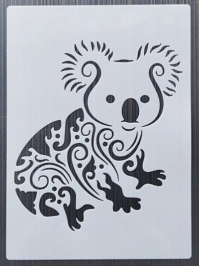 1 KOM 21*29 cm Gorilla predložak DIY Šablone za slojeve Zidne slike Spomenar Bojanje Album za utiskivanje Predložak ukrasnih kartica