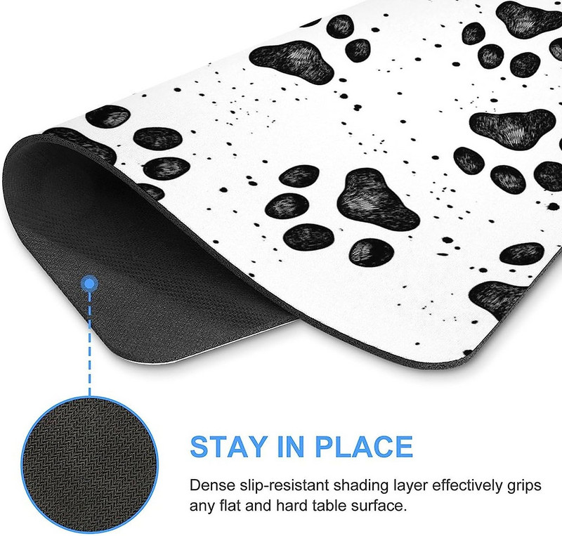 Podloga za miš s psećom šapom Neklizajuća podloga za računalni miš Podloga za miš s gumenom podlogom za uredsko kućno prijenosno računalo Gaming 20 * 25 cm