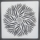 1 tk 15*15 cm mandala šabloon mööblile seintele maalimine kaunistus kihistamine plastik meisterdamine värvimine reljeef Väljalõigete album Stenci