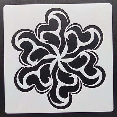 1 tk 15*15 cm mandala šabloon mööblile seintele maalimine kaunistus kihistamine plastik meisterdamine värvimine reljeef Väljalõigete album Stenci