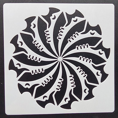 1 tk 15*15 cm mandala šabloon mööblile seintele maalimine kaunistus kihistamine plastik meisterdamine värvimine reljeef Väljalõigete album Stenci